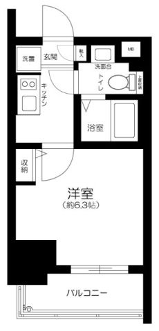 Le-lion西早稲田の間取り|間取りです。