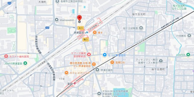 マンション富士の地図