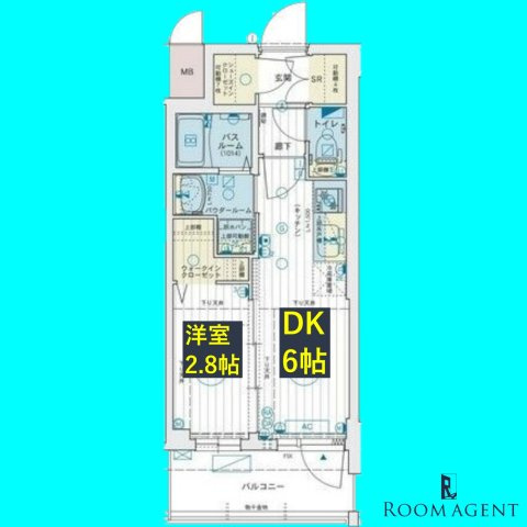 エステムコート名古屋　TWIN　EASTの間取り