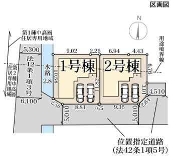 リーブルガーデン姫路市勝原区山戸5期の区画図