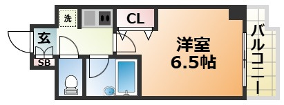 エスリード三宮フラワーロードの間取り