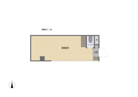 横浜市泉区中田南３丁目の店舗事務所の区画図
