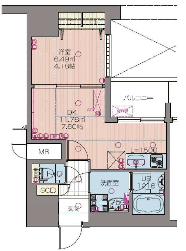 プレジオ本町の間取り
