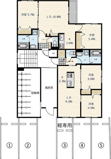 【駐車場】UNIQUS宮の森(ウニクス宮の森)