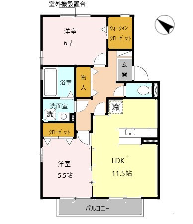【間取り】 | リビングタウン泉大津　Ｃ