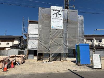 【前面道路含む現地写真】 | 【NEXT-STEP HOME】＿＿注文住宅クオリティ＿＿●〇暮らしが整う家〇● | 現地（2026年10月）撮影◆12月完成公開に向けて、着々と建築中です＾＾◆