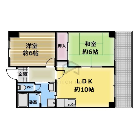【間取り】 | パルコート浅井