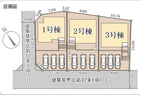 多賀城市大代5丁目第2の区画図
