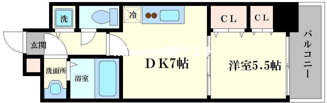 PHOENIX難波EASTの間取り