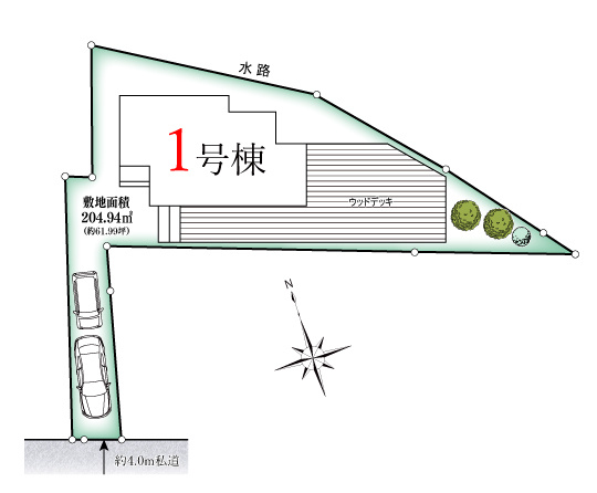 【区画図】 | 暮らしやすさを考えたプランで快適な現地ロケーションを実現。安らぎに満たされる、ゆとりのある日々を過ごせます♪