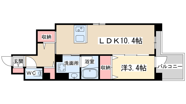 【間取り】 | ハイデンス梅ヶ枝