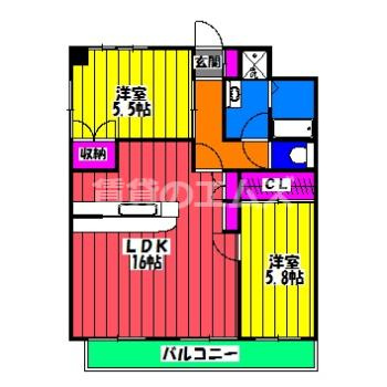 【間取り】 | リーベン・シュシュ | リーベン・シュシュの間取り