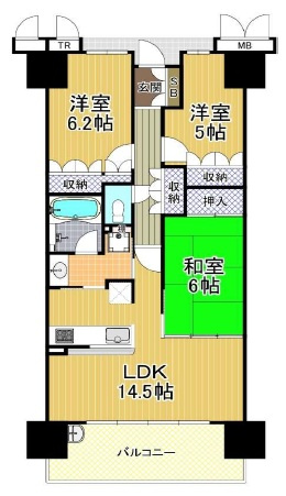 森都OSAKAウエストヴィルの間取り