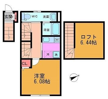 ラルーチェ平井の間取り