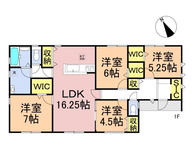 リーブルガーデン　岐阜市東中島の平屋　全１区画分譲の間取り|■1号棟　■ヤマダ不動産　株式会社リライフ　
■夢のマイホーム購入をフルサポートします！
