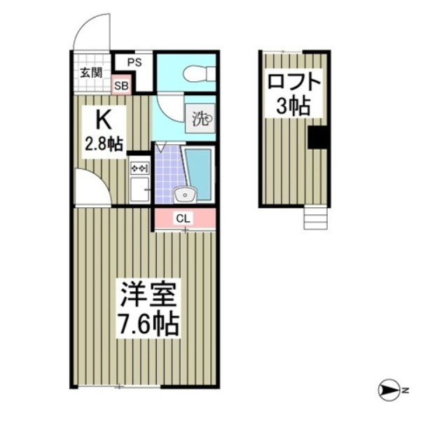 メインシティガーデンメヌエット　仲介手数料が無料です!!の間取り