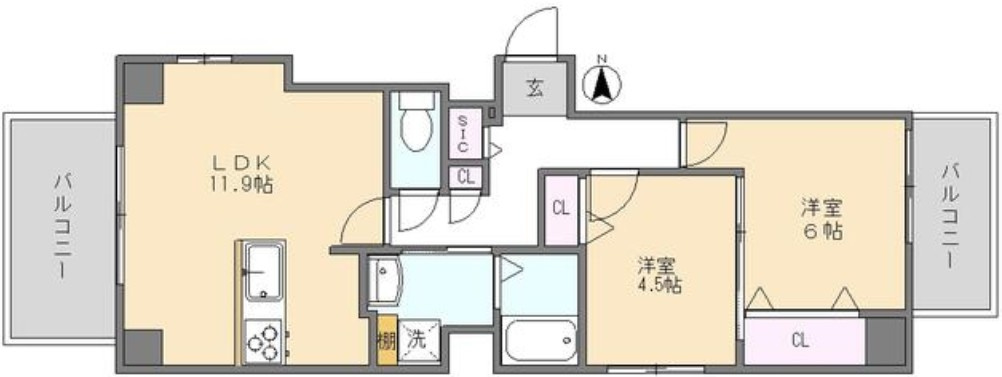 ヒグチ中野新橋ビルの間取り