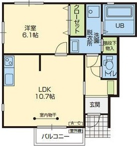 Ecru鍛冶町(エクリュカジマチ)の間取り