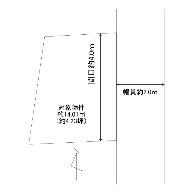 姫路市八代宮前町売土地の土地図