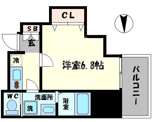 レオンコンフォート上本町カレントの間取り|レオンコンフォート上本町カレント　開放感ある間取り