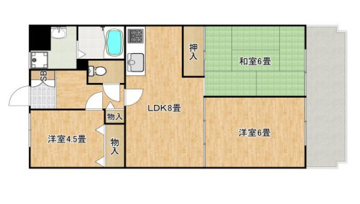 【間取り】 | サンメゾンイズミ