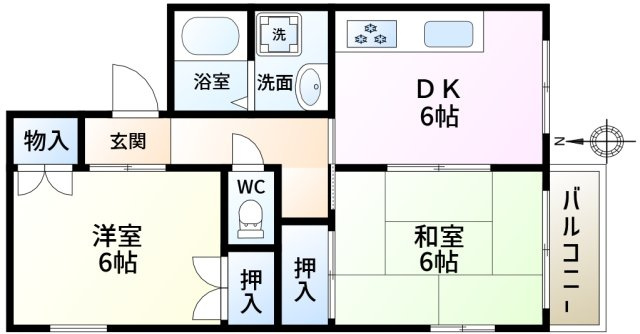 ハイツM&Mの間取り