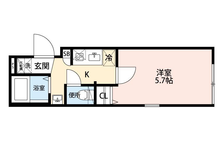 グランクオール北千住オリエンタルキューブの間取り|間取りです。