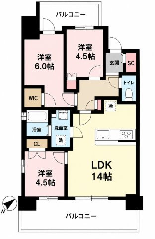 プレサンス名駅南ブリエの間取り
