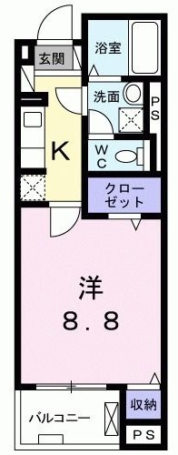 リュー・セレノの間取り|間取りです。