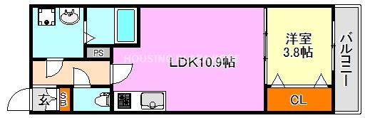 エステイトＥ神戸城が山の間取り