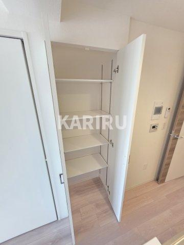 セレニテ蒲生四丁目駅前アリエの収納|階数・部屋によってカラーパターン違い（カームブルー・ヘリンボーン・マーブルグレー）