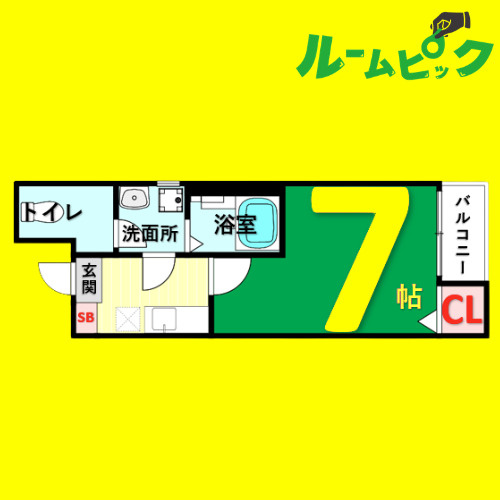 クレフラスト大杉町　A棟　名古屋市賃貸　仲介手数料無料の間取り