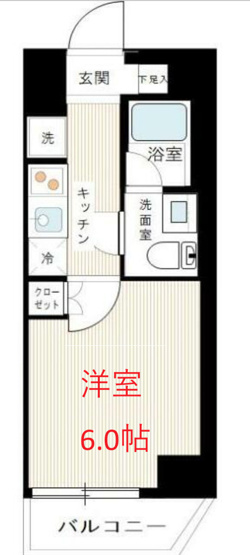 【間取り】 | SQUARE CITY TSURUMI RIVERSIDE | お部屋の間取りです。