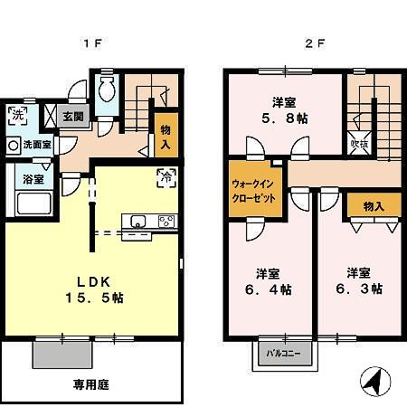 【間取り】 | サン・コートＧ