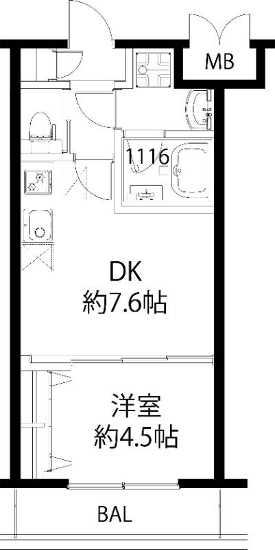 リトラル西宮北の間取り