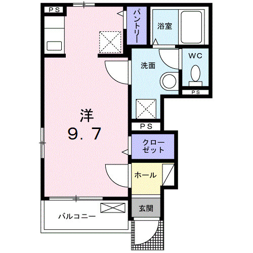 シャン　ド　フルールの間取り