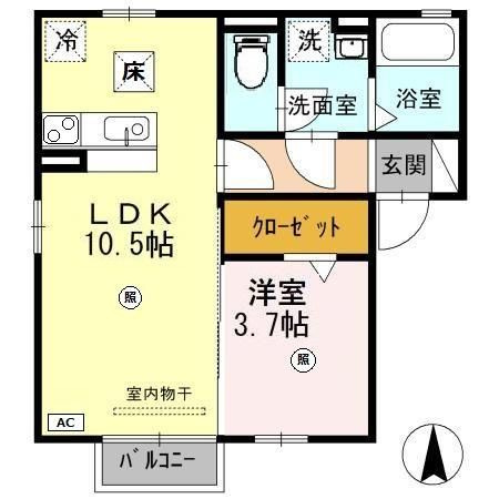 カーサ コロナーレの間取り