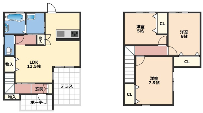 【間取り】 | 仮）フォレストコート日方Ⅱ