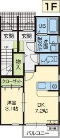 SUNFRECCE　K2　(サンフレッチェケーツー)の間取り