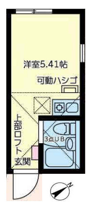 ユナイト和田町スウィーツアンサンブルの間取り