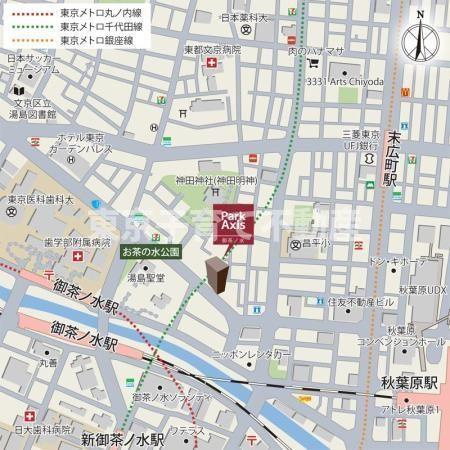 パークアクシス御茶ノ水の地図