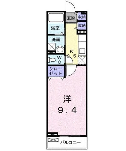 カルムＣの間取り