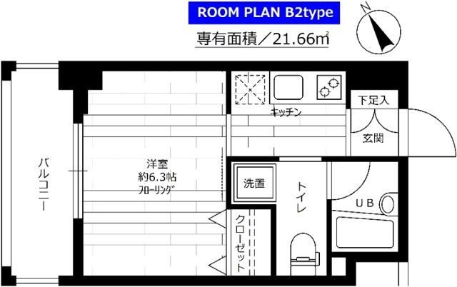 ステージファースト西早稲田の間取り