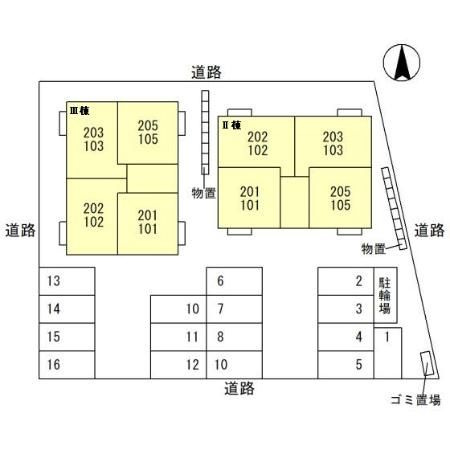 ポワロ　Ⅱの区画図
