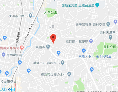 ブランドール上大岡の地図