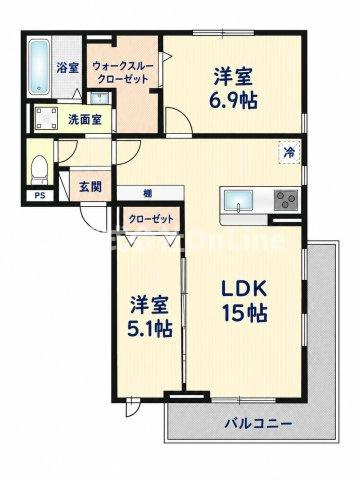 vie l'eclatの間取り