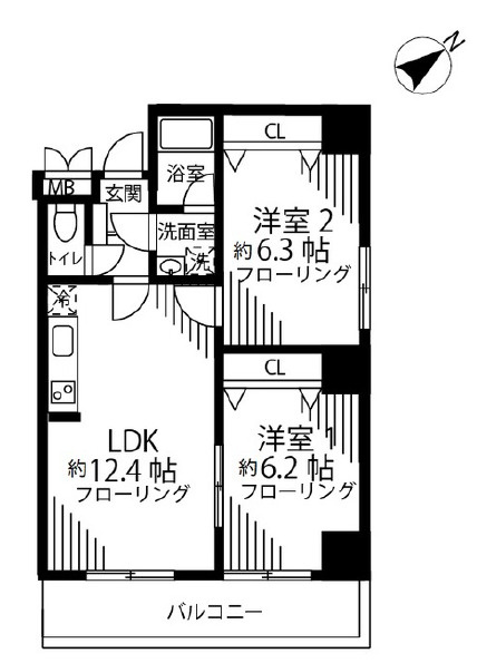 SKY RESIDENCE 1の間取り