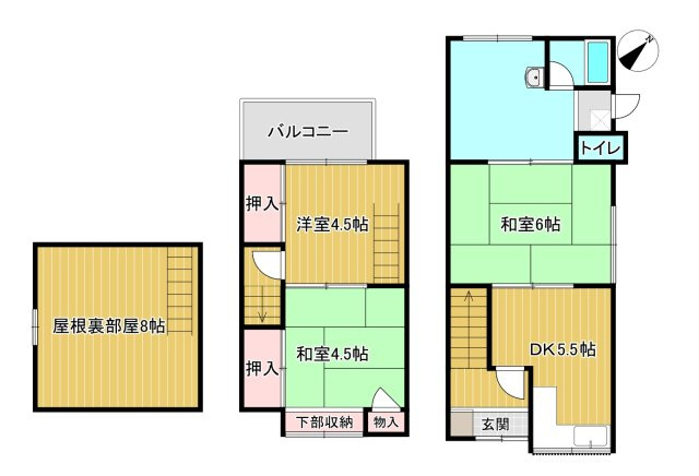 小倉町南浦貸家