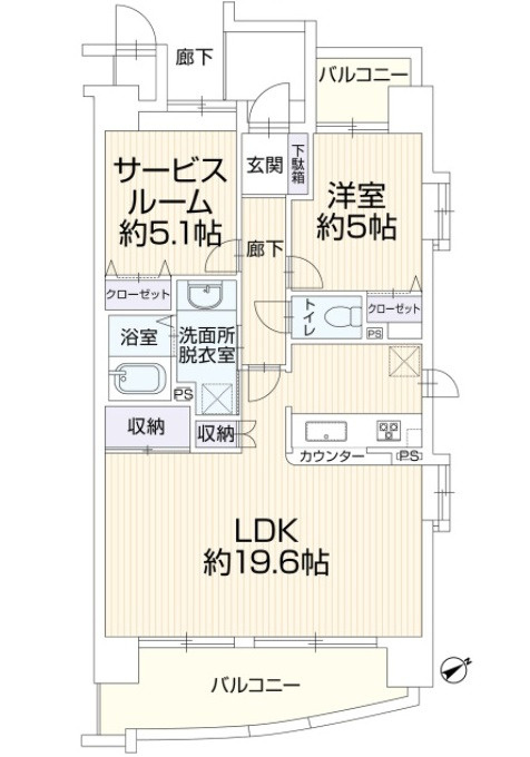 アステージ大手町の間取り