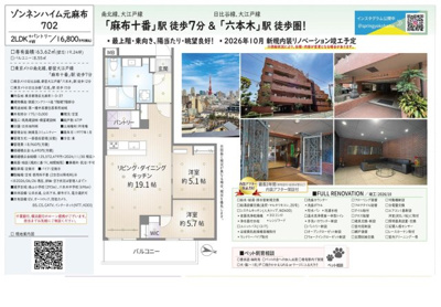 【その他】 | ゾンネンハイム元麻布　仲介手数料無料＋80万円現金プレゼント中